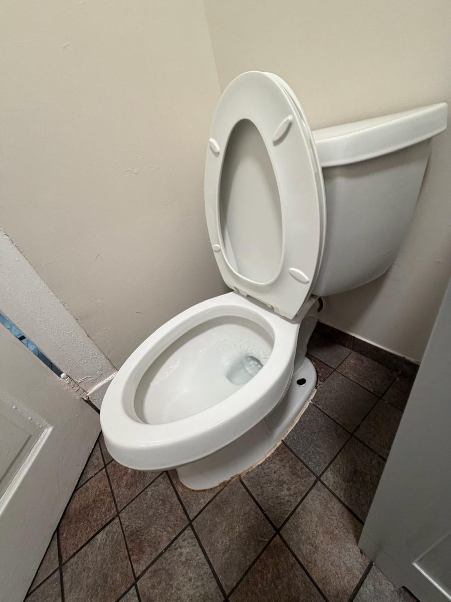 The same toilet clean inside and out
